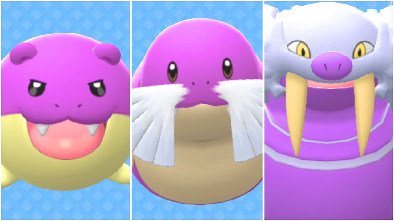 FULL SPHEAL EVOLUTION TEAM! Shiny Spheal, Shiny Sealeo, Shiny Walrein Moveset