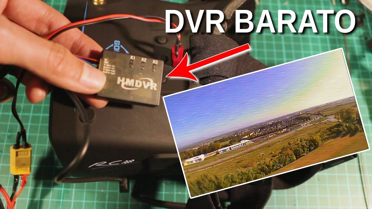 Grabador de cámaras FPV Mini DVR HMDVR conexión y pruebas