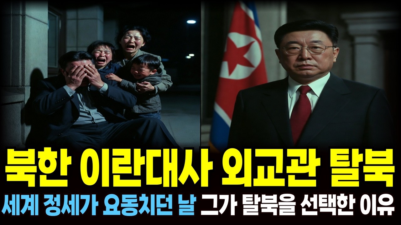 북한 이란 대사 외교관 탈북, 급하게 탈북한 사연은? [북한사연][북한탈북사연][시니어][오디오북][해외감동사연]