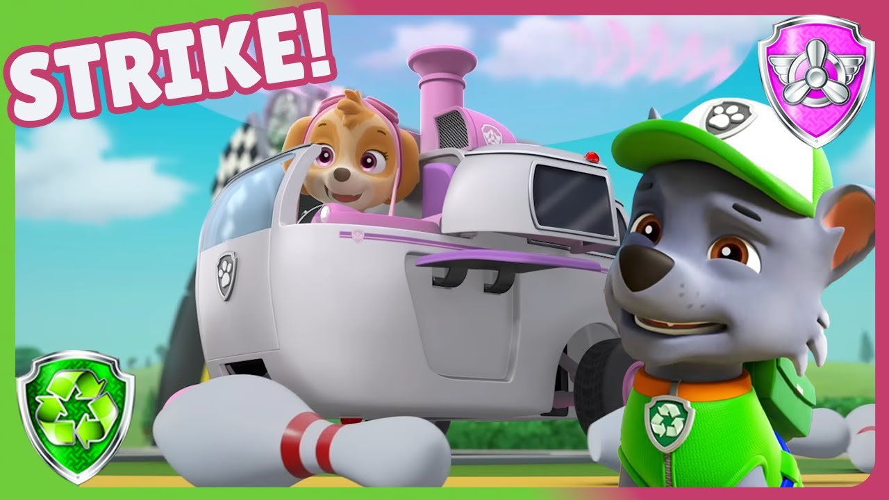 Rocky's Recycled Surprise + Skye gets a Strike! | Above & Below Adventures | Rocky's Garage