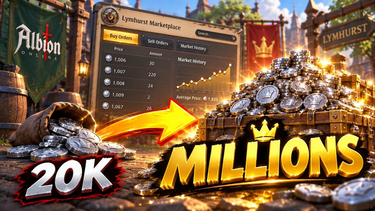 🔥 Как стать БОГАТЫМ в Albion Online, начав всего с 20 000 серебра