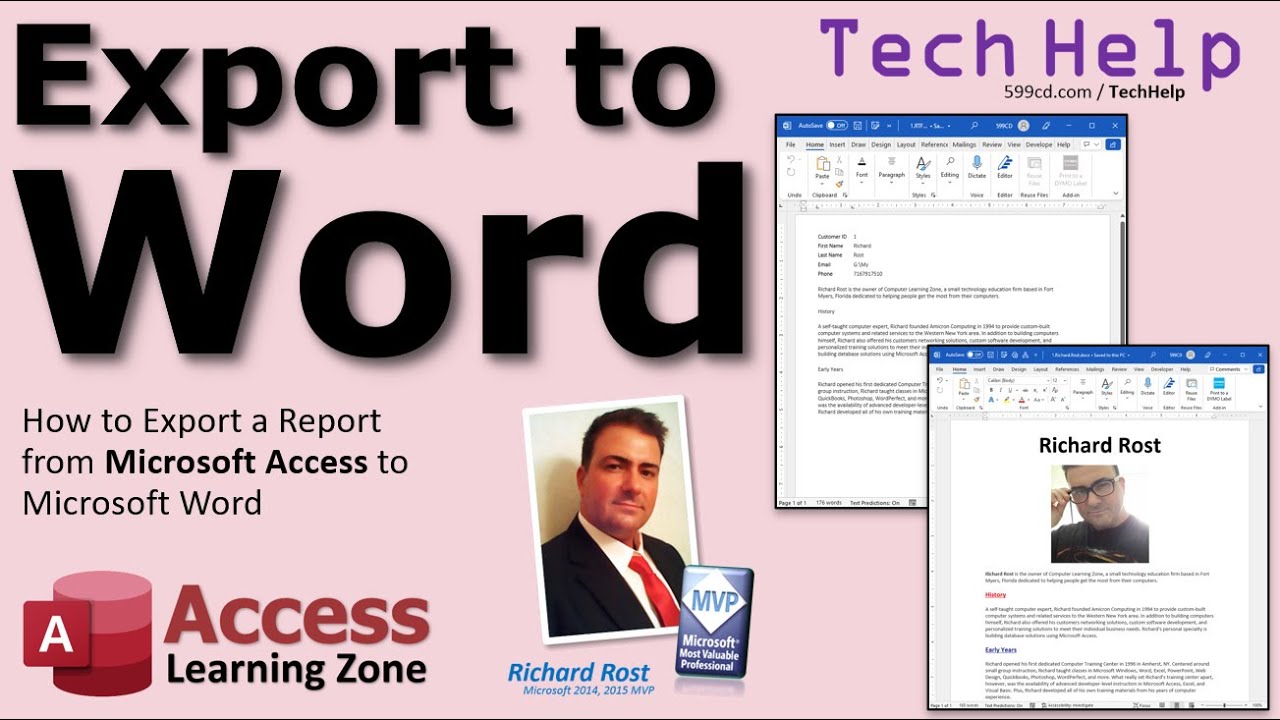 How to Export a Report from Microsoft Access to a Microsoft Word Document