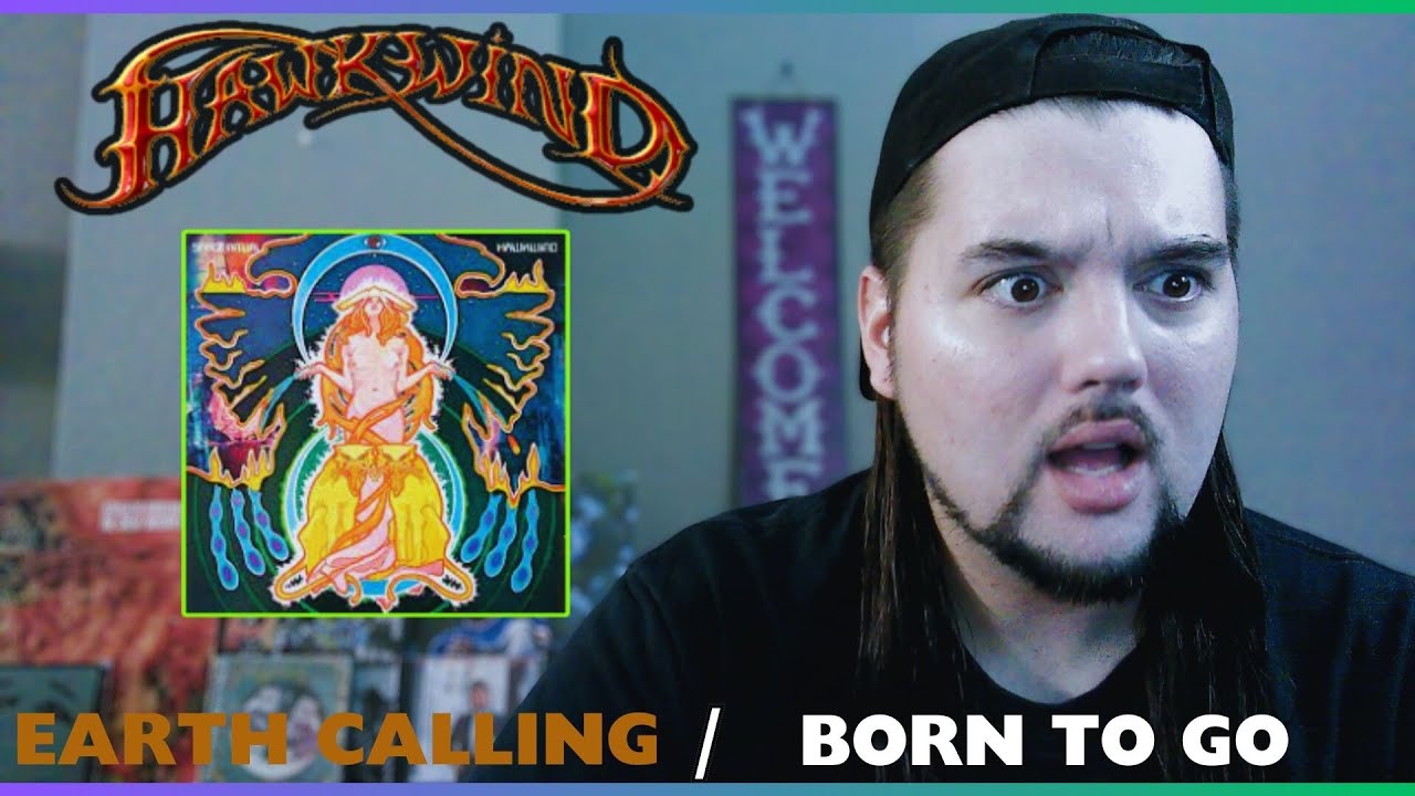 Барабанщик реагирует на песню Hawkwind «Earth Calling / Born to Go» (концертная версия)
