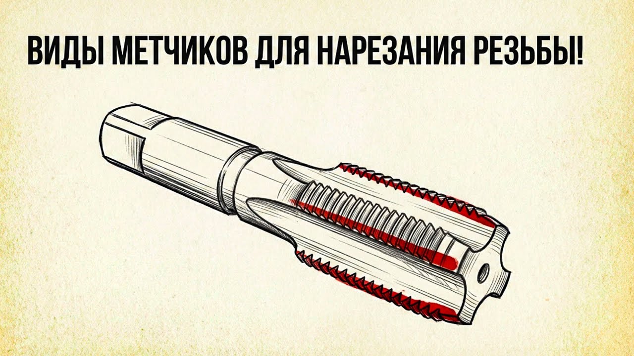 Какие существуют метчики для нарезания резьбы? Виды метчиков по металлу!