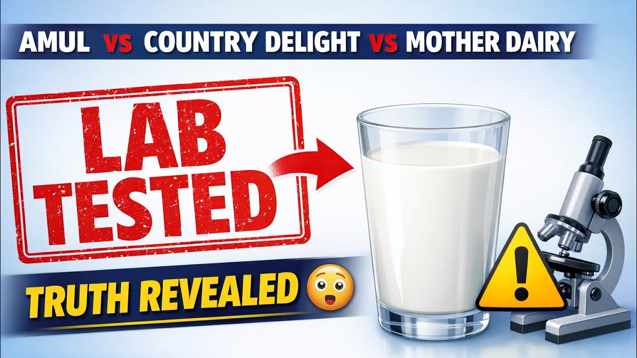 Milk Brands EXPOSED 😱 | Amul vs Country Delight vs Mother Dairy | Lab Test Truth