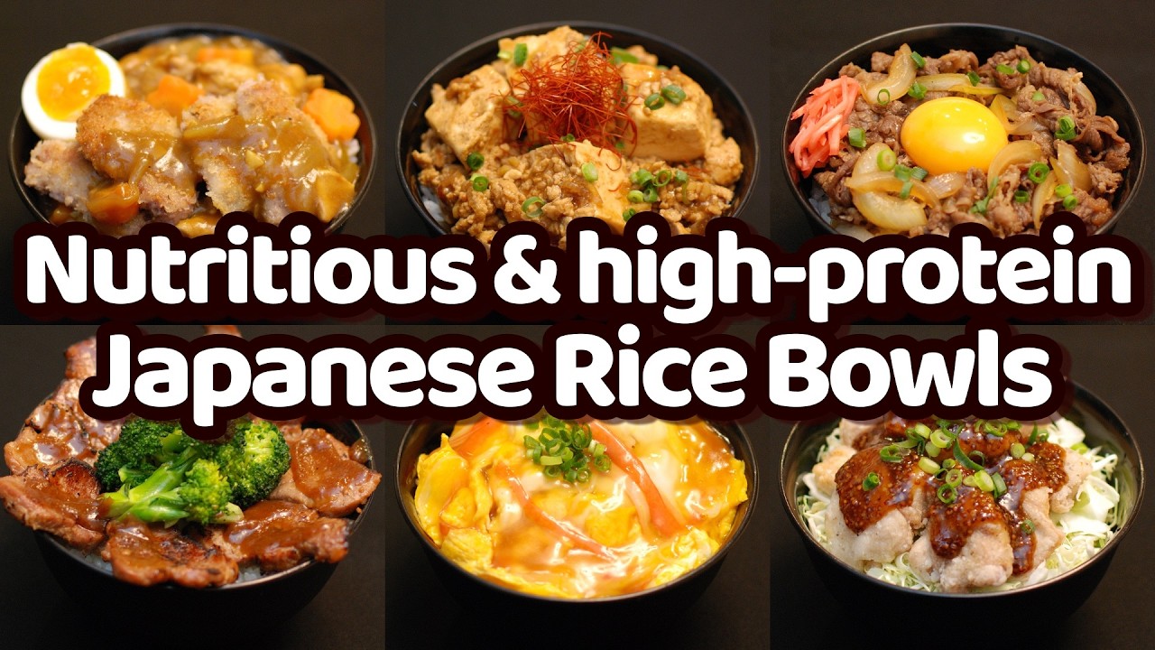 6 Ways to Make Nutritious & High-Protein Japanese Rice Bowls