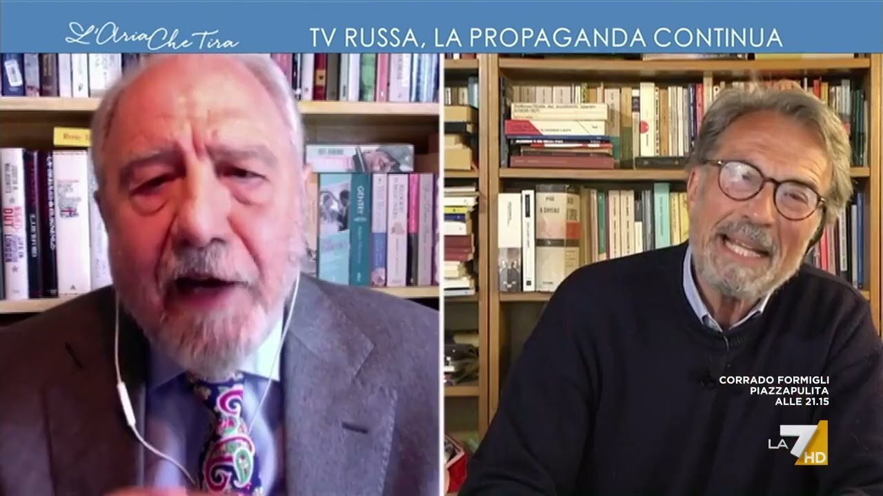 Scontro tra Antonio Caprarica e Giorgio Cremaschi: 
