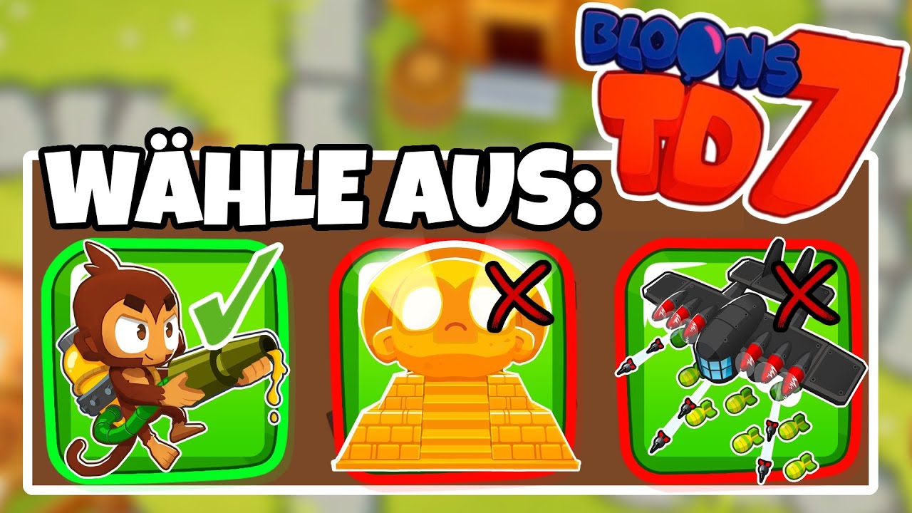 NUR LINKS auswählen in BTD7!