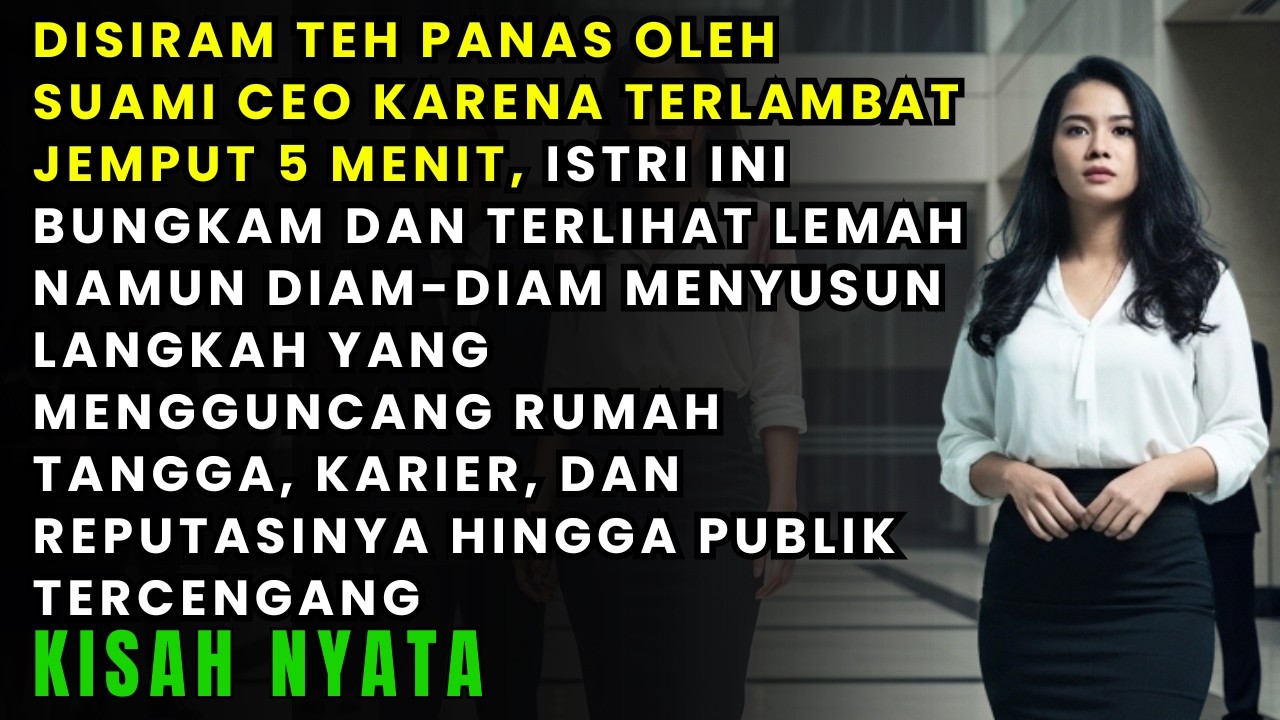 TERLAMBAT JEMPUT 5 MENIT, SUAMI CEO MENYIRAM TEH PANAS, NAMUN BALASAN ISTRI INI JUSTRU...