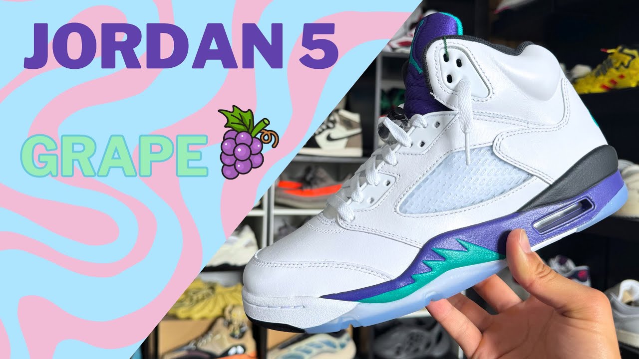 Por fin conseguí mi grail! Jordan 5 Grape 2025 – El clásico más fresco está de vuelta 🍇🔥