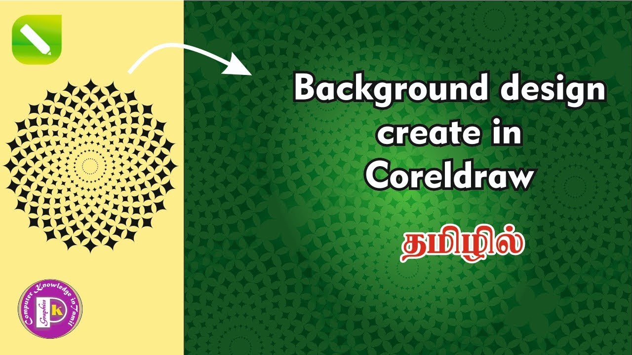 Invitation background design create in Coreldraw tutorial in tamil @PKGraphics054 #invitation 