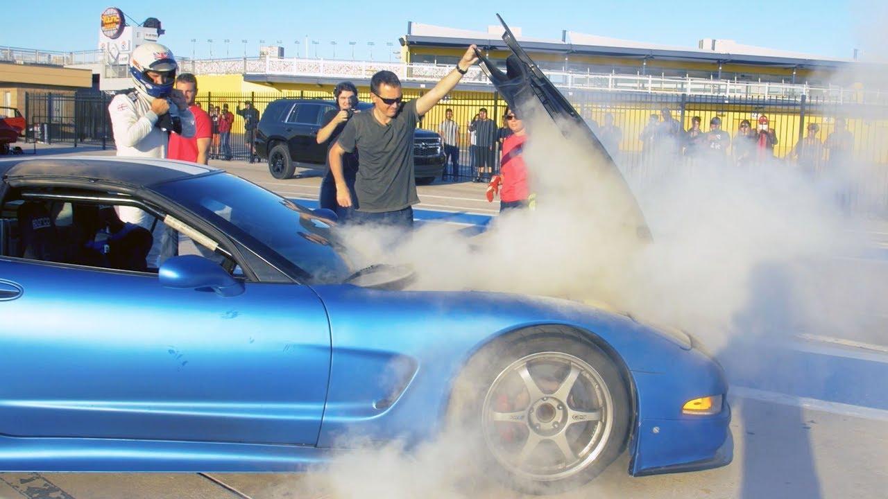 Rob's Turbo Corvette CATCHES ON FIRE!