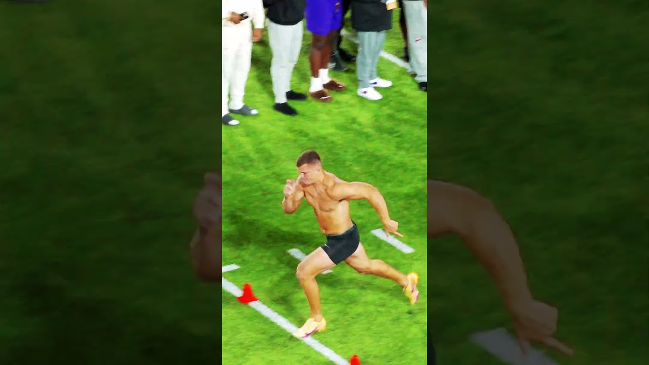 Mason Taylor 40 💨 LSU Pro Day 2025 #nfl #nfldraft