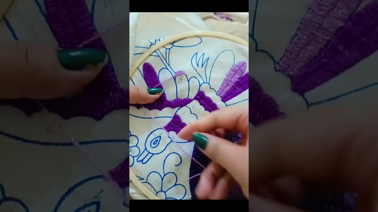 Ideasbordados puntada pata de gallo