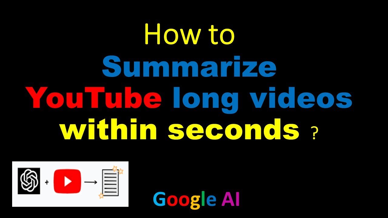Summarize long YouTube videos into text within the few seconds | Video to text conversion
