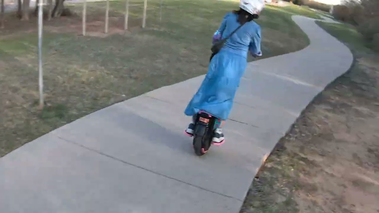 Faye's 13th birthday electric unicycle ride
