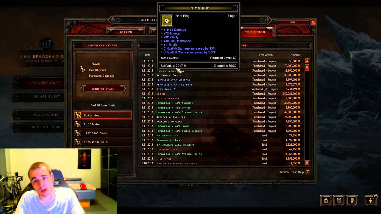 Diablo 3 - 500m MP10 Barb - Gear