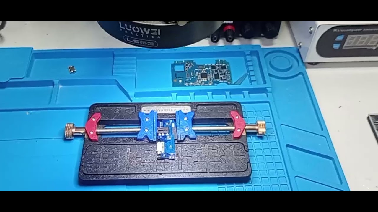 Troca do conector de carga, e análise de carga do Samsung Galaxy A12