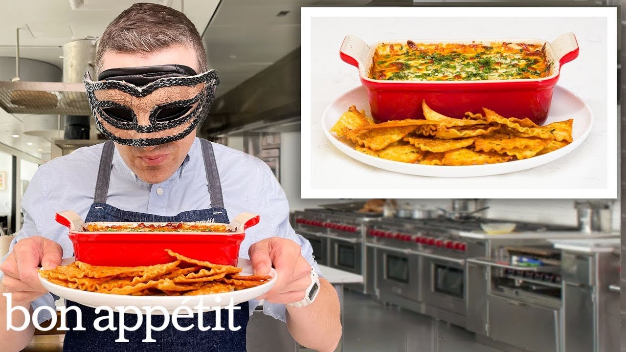 Воссоздание лазаньи с соусом и чипсами от The Pioneer Woman по рецепту Taste | Обратная разработк...