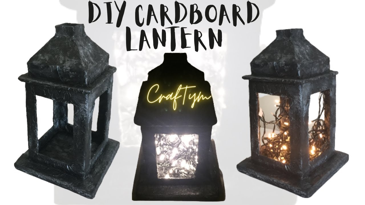 DIY  LANTERN | DIY Lantern Using Cardboard | EASY HOME DECOR IDEAS | DIY CARDBOARD LANTERN