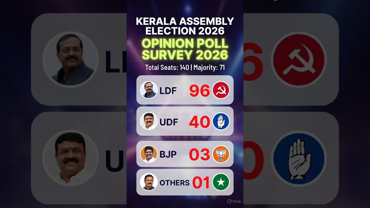 kerala assembly election New opinion poll #keralapolitics #keralaelection2026 #ldf #udf