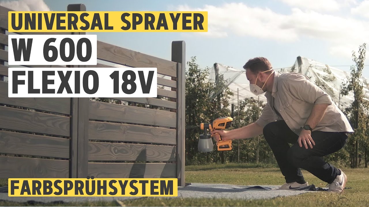Akku-Farbspr&uuml;hsystem f&uuml;r unbegrenzte Bewegungsfreiheit - Universal Sprayer W 600 FLEXiO 18V | WAGNER