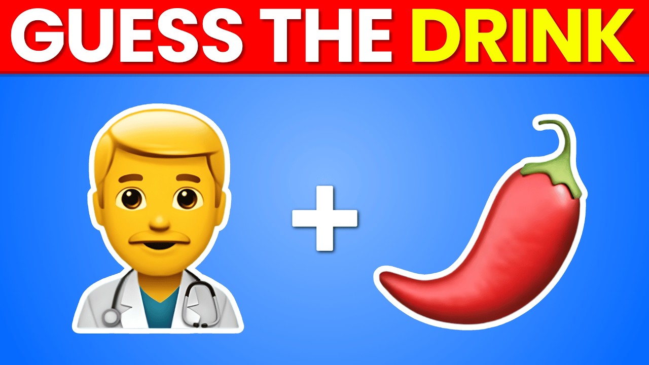 Can You Guess the Drink by Emoji? 🥤 | Emoji Quiz Challenge