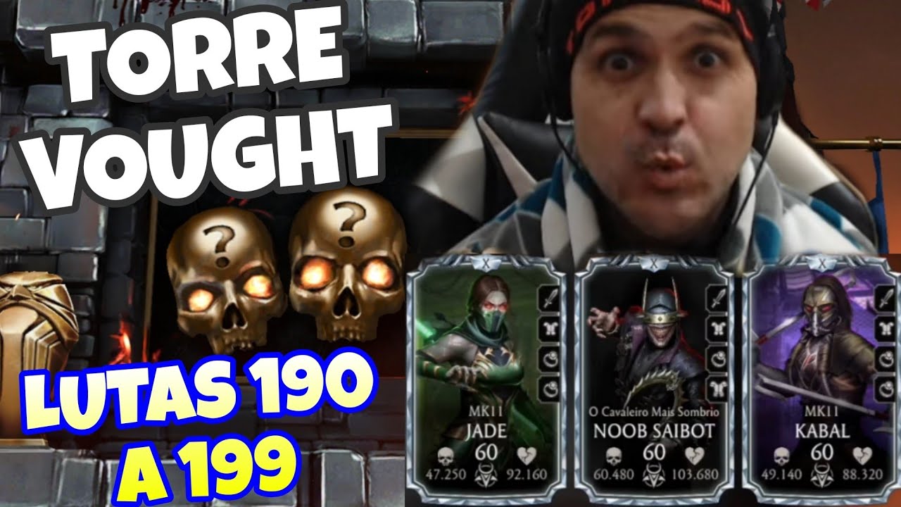 A Impossível Torre Vought! Lutas 190 a 199 + Vencendo Todas com Muitas Dicas no Mortal Kombat Mobile
