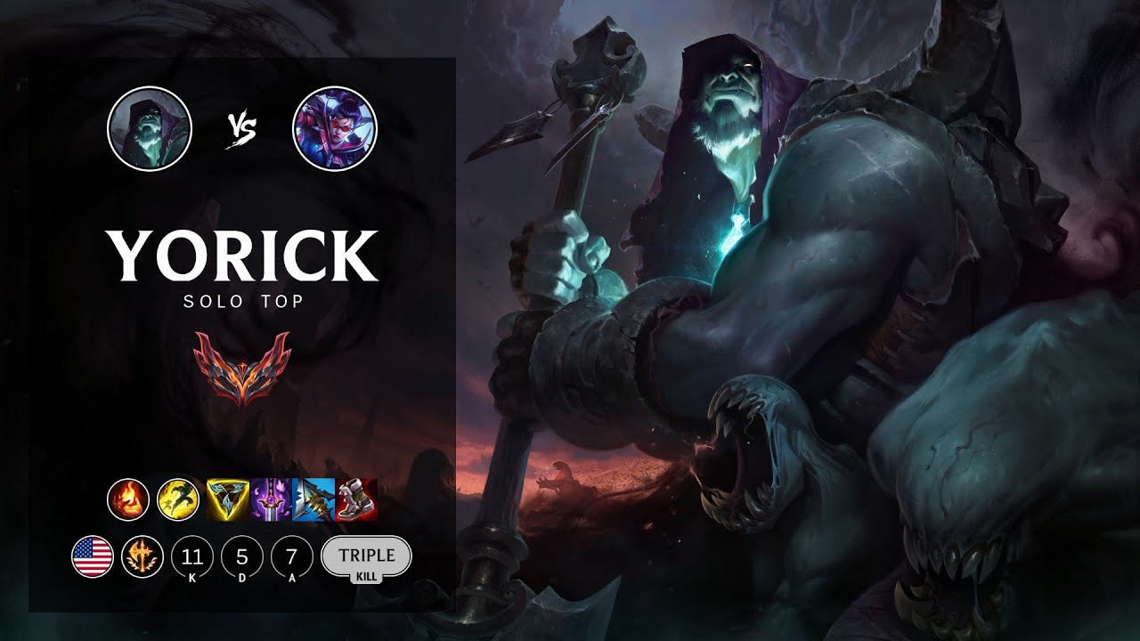 Yorick Top vs Vayne - NA Grandmaster Patch 12.15
