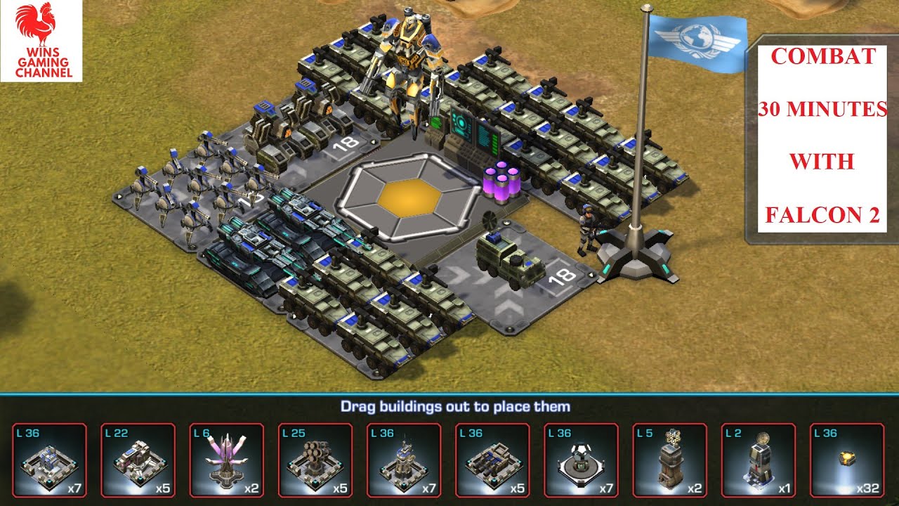 COMBAT 30 MINUTES WITH FALCON MK2 | Zynga Empires and Allies
