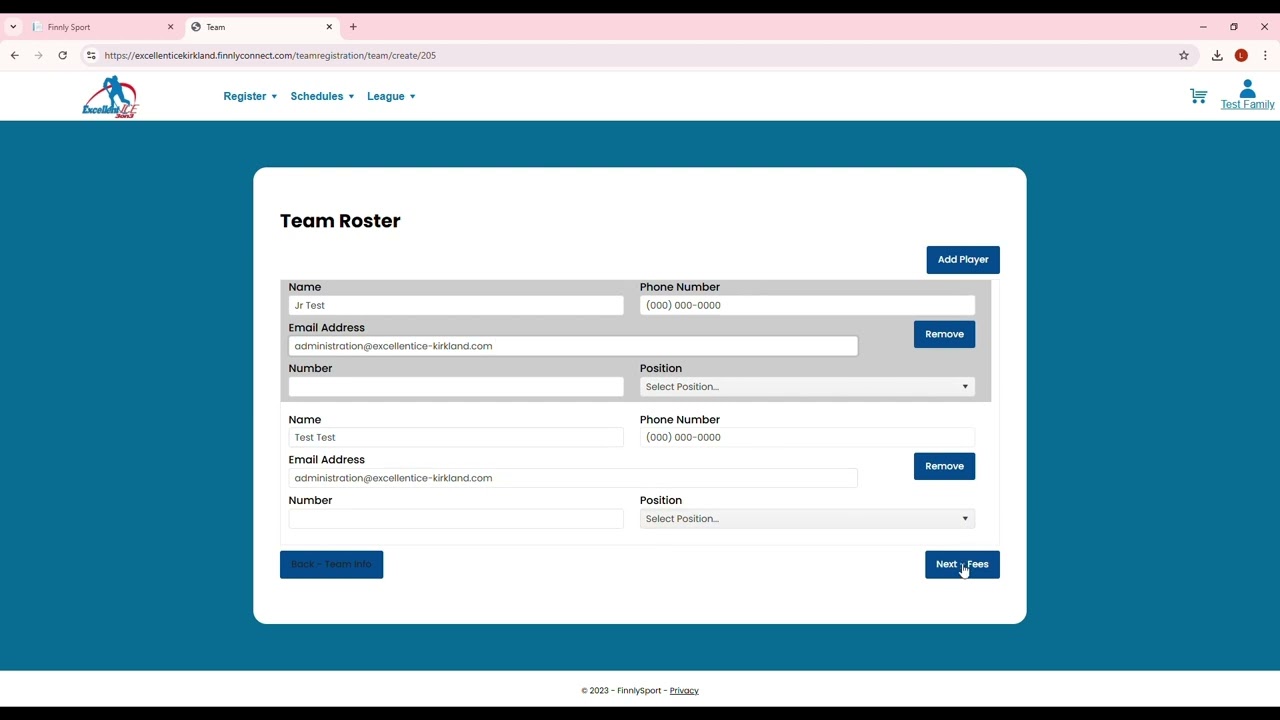 YPHL Team Creation