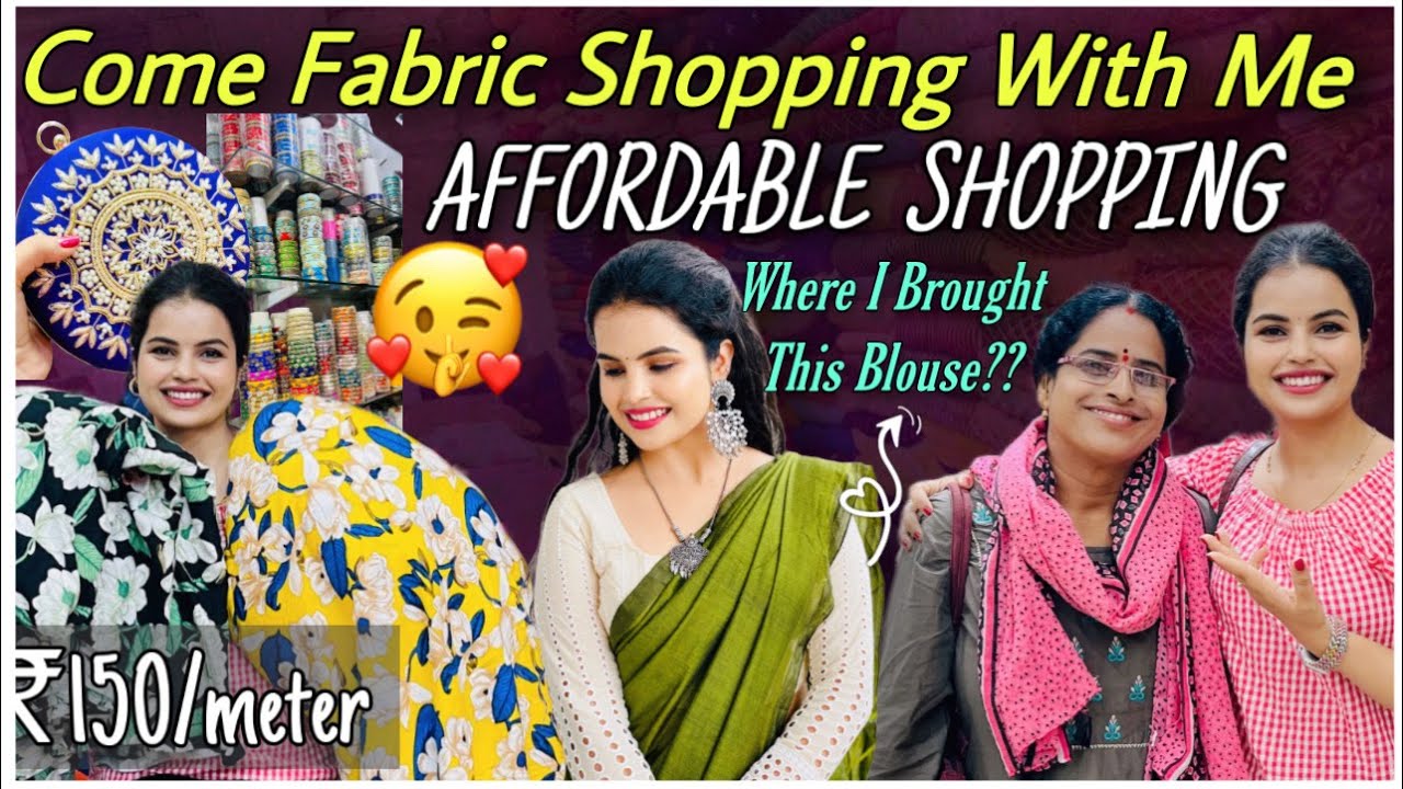 Cheapest Market For Designer Fabrics | Noor Nagar Shopping| Banjara hills road no 10 |  Divya Vlogs