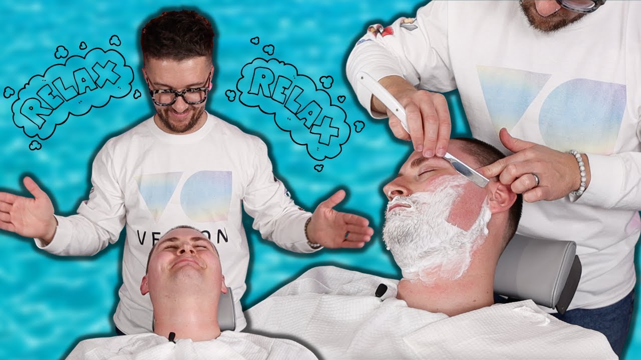 ✨Relaxing & Calming✨ ASMR 🪒💈Shaving In London Barbershop ❌ No Music/Talking