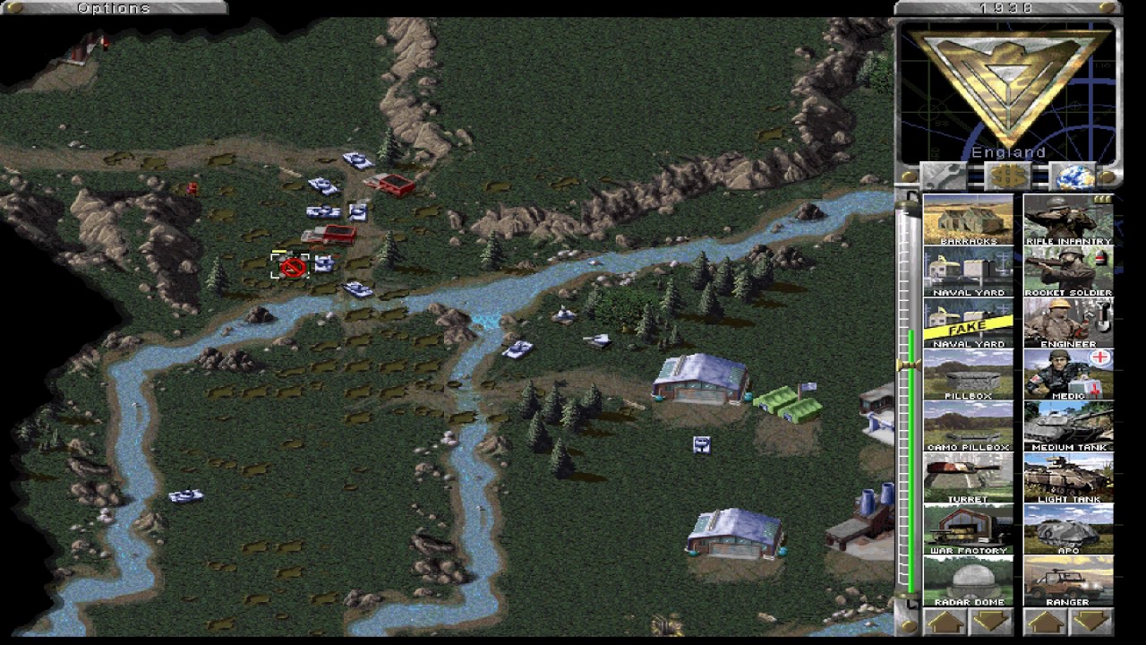 Red Alert 1 - Gameplay HD - USA map rematch