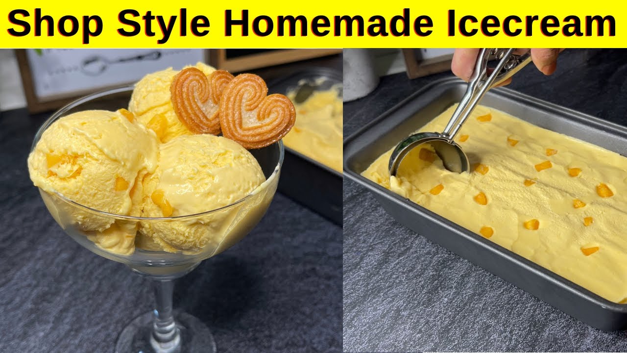 Only 3 Ingredient’s Mango Ice Cream Homemade | No Egg | No Machine by Huma In The Kitchen