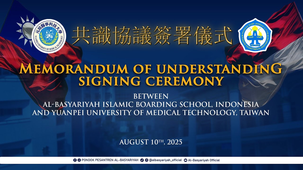 MoU Signing Ceremony with Yuanpei University of Medical Technology, Taiwan.