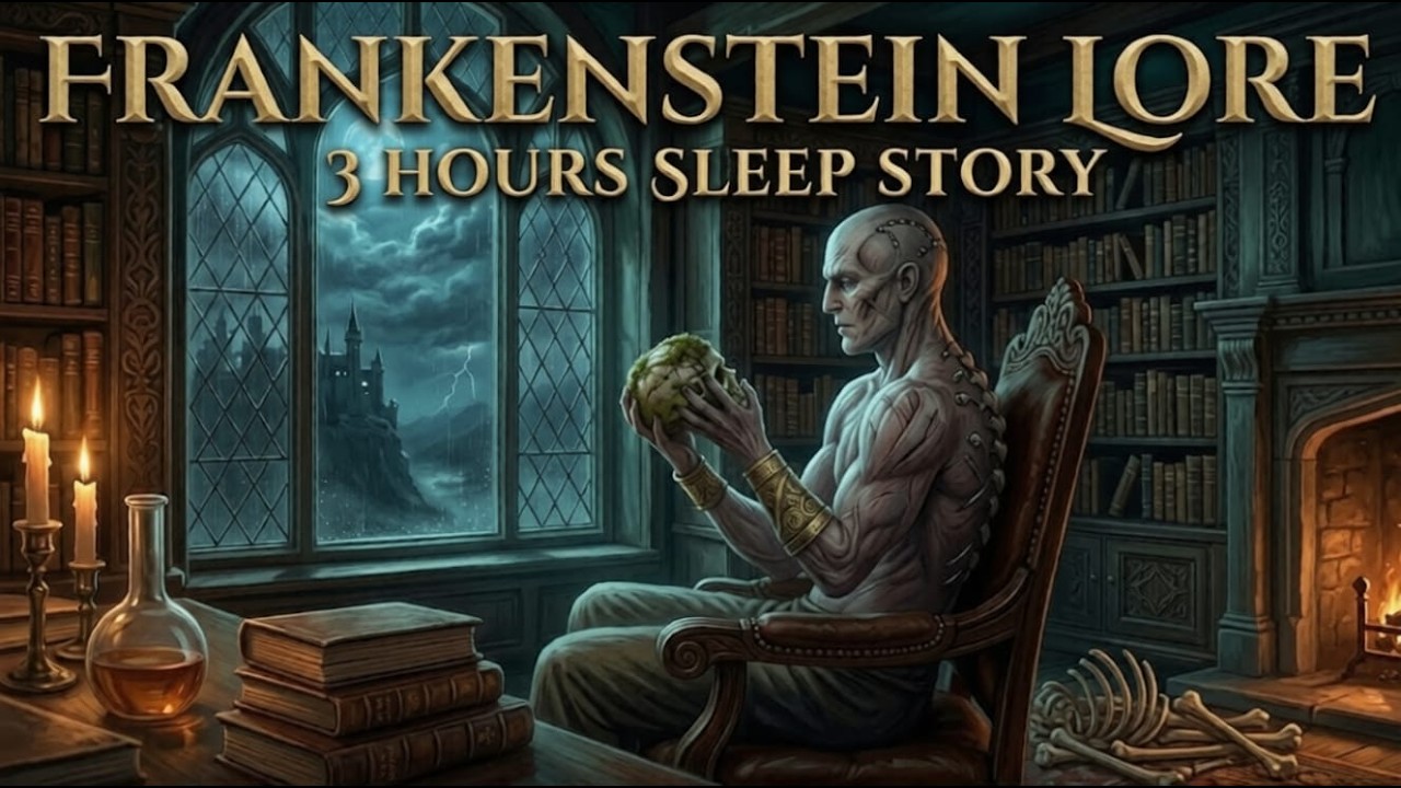 Fall Asleep to 3 Hours of Frankenstein Lore | Cozy Gothic Ambience