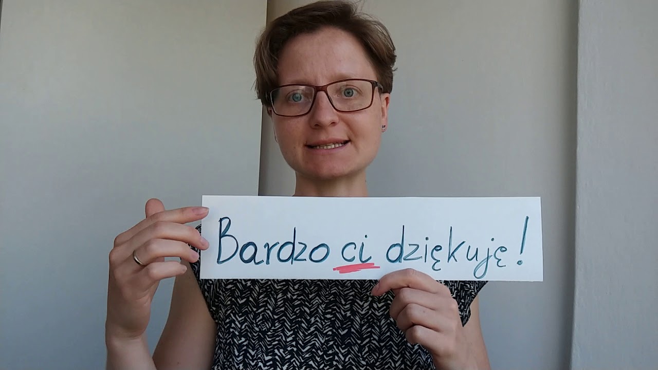 Bardzo Ci dziękuję! (zaimki i ortografia)