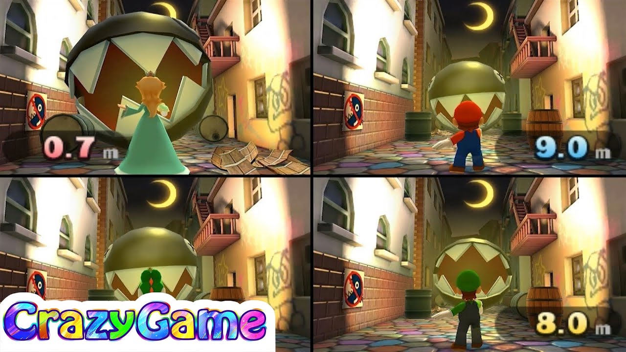 Mario Party Games - All Chain Chomp Minigames Gameplay