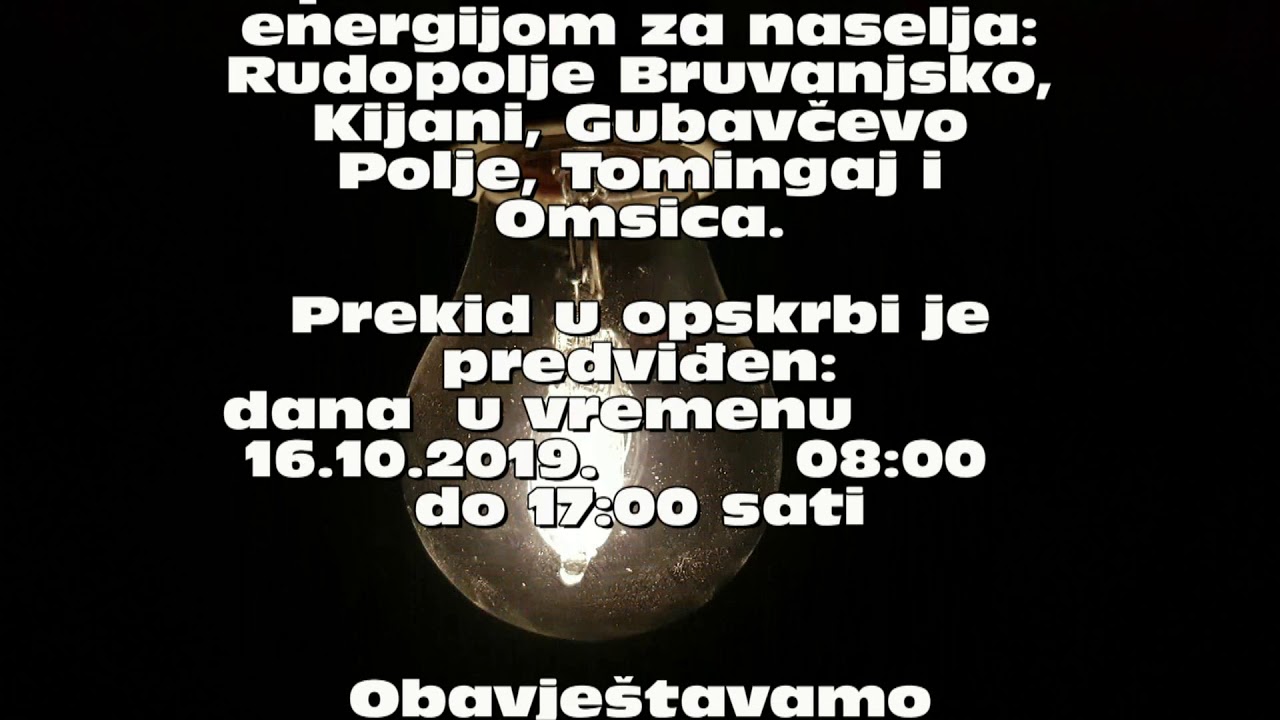 Gračac bez struje 16.10.2019.