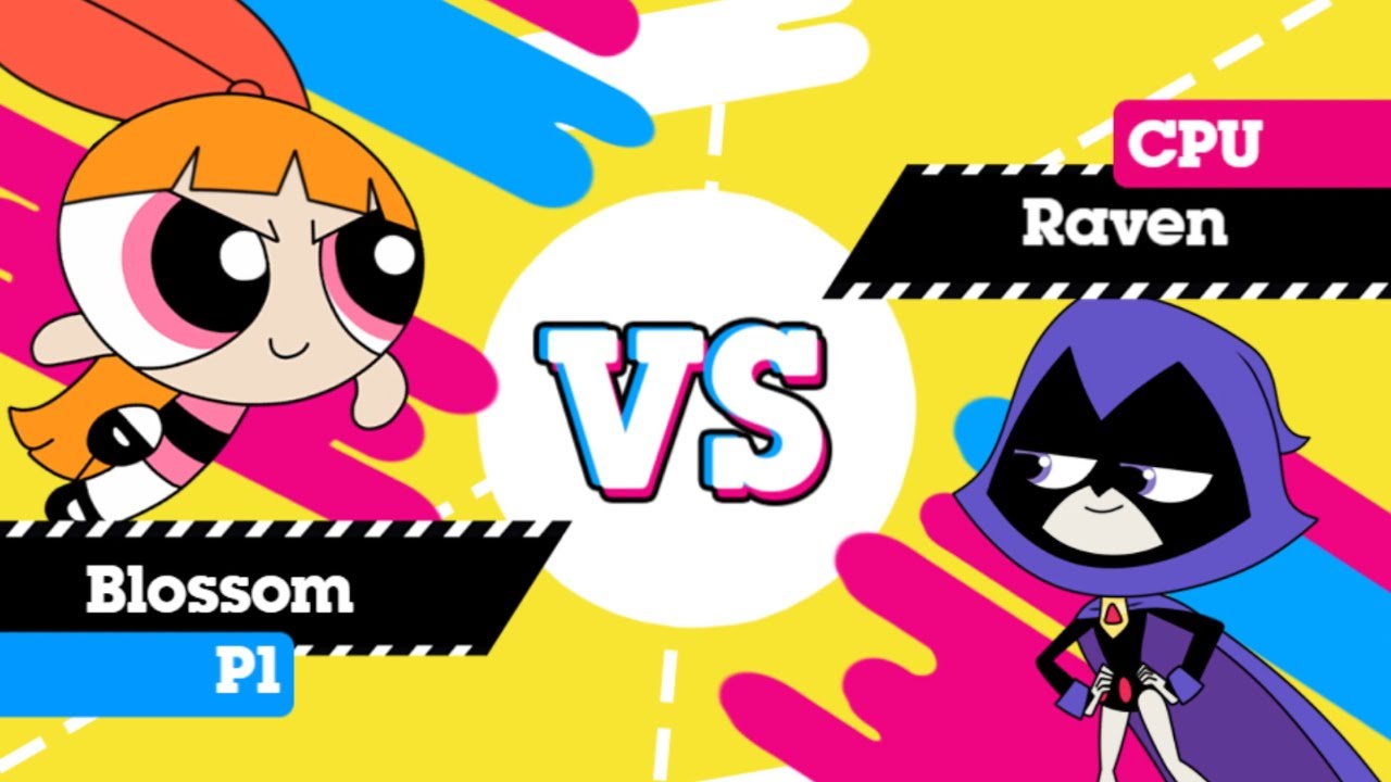 The Powerpuff Girls: Super Disc Duel 2 - Blossom's Intelligence VS Raven's Demonic Powers (CN Games)
