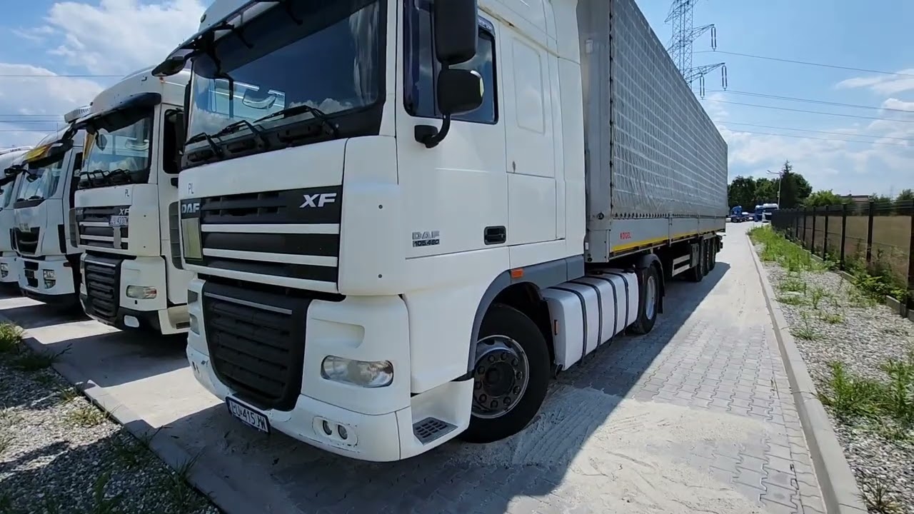 ciągnik siodłowy DAF 105 - 460 - standard skrzynia manuala - idealne pod wywrotkę - plandeka