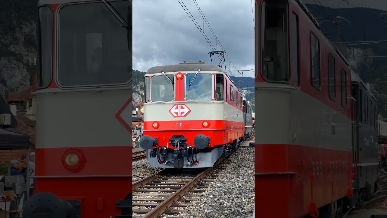 🚂 Zwei Legenden auf der OeBB: Swiss-Express Re 4/4 II 11141 und gr&uuml;ne Re 4/4 II 11173 im Lokzug! 🎶