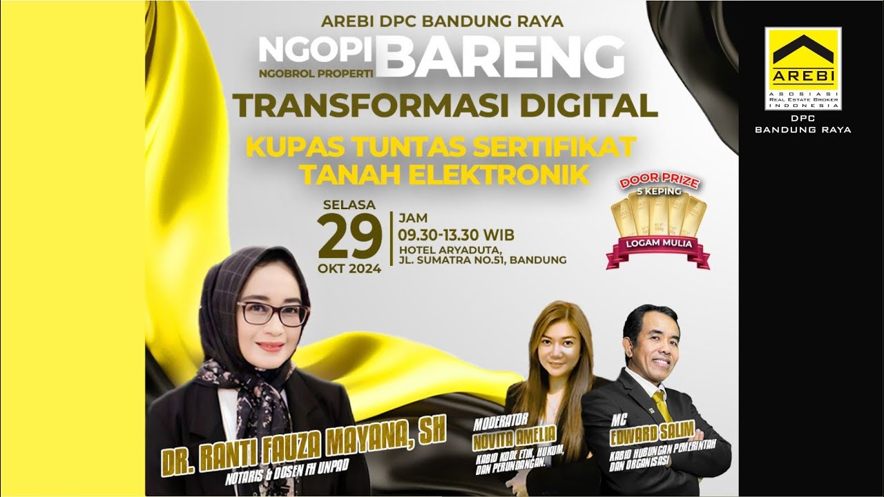 Ngopi Bareng (ngobrol properti): Transformasi Digital | Kupas Tuntas Sertifikat Tanah Elektronik