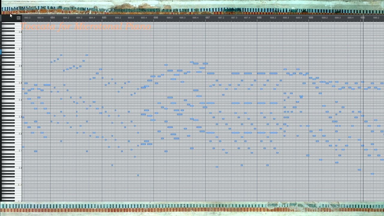 Toccata (2024) for Microtonal Piano