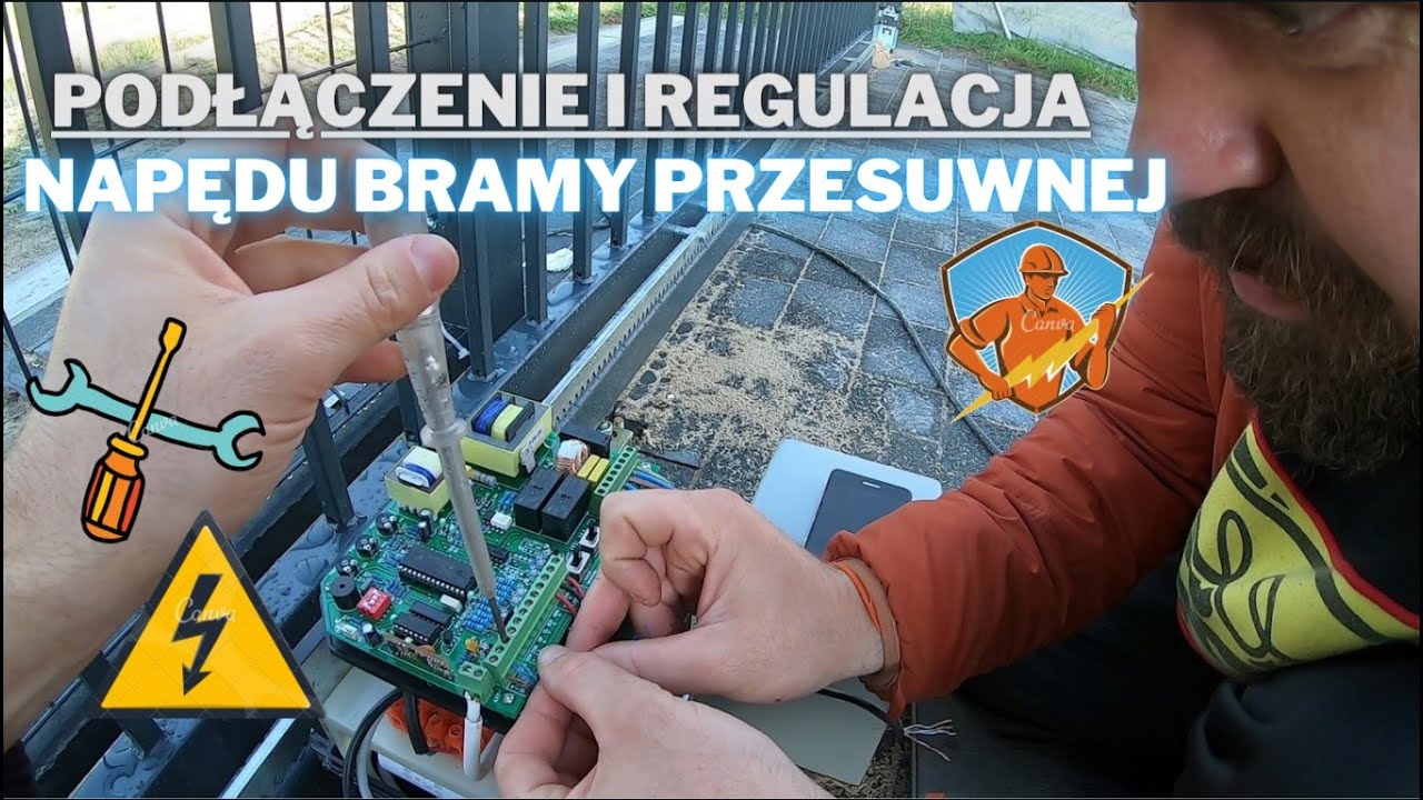 Montaż automatyki do bramy przesuwnej. Napęd Elektrobim KSE380