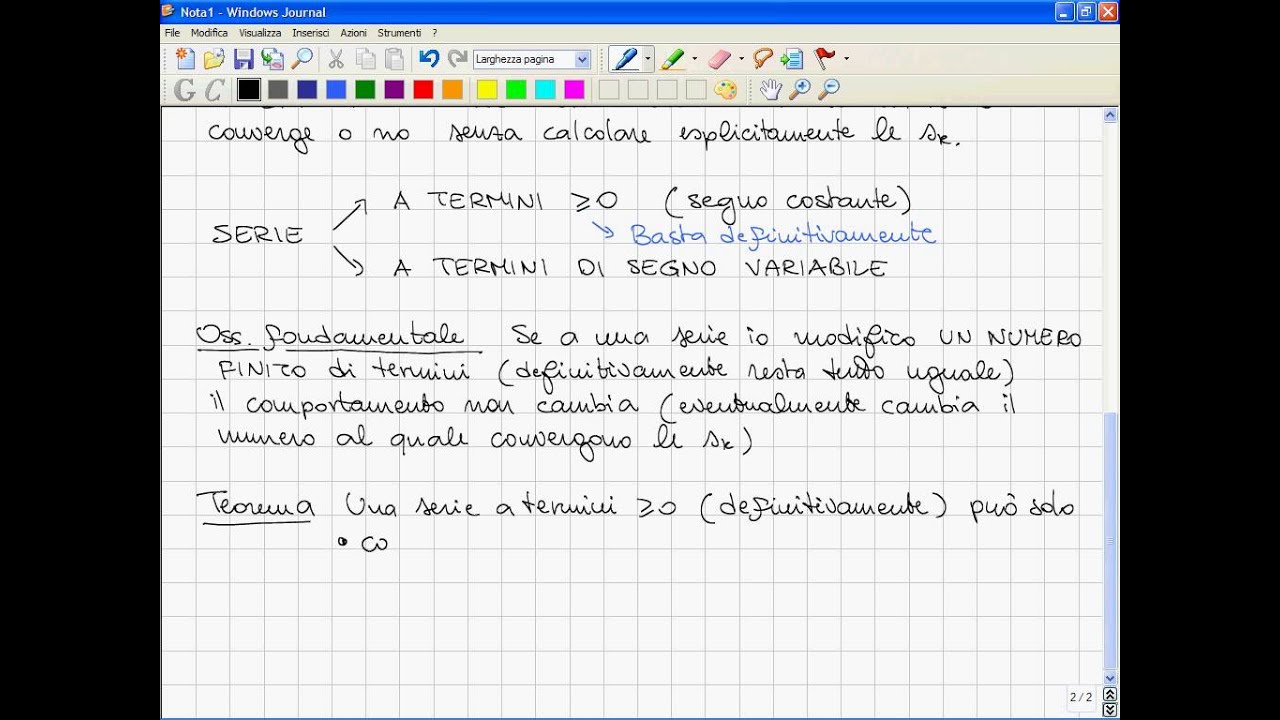 L032 Analisi Matematica I 2007 08 Criteri per serie a termini positivi