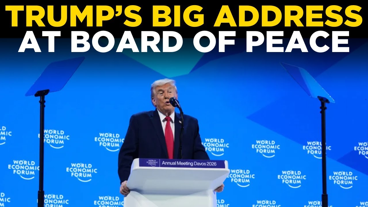 TRUMP AT DAVOS LIVE | US President Donald Trump's Big Address At Board of Peace at Davos LIVE