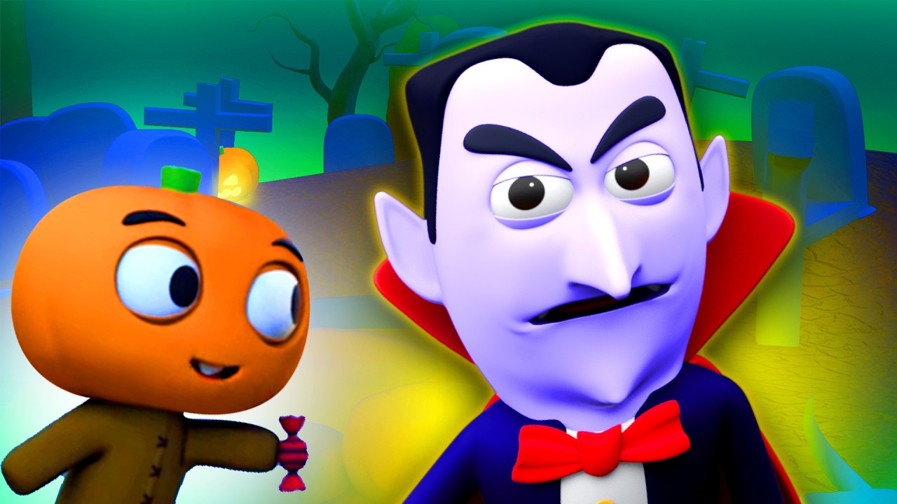 Are You Sleeping, Vampire? 🧛‍♂️👻 | Spooky Halloween Rhymes for Kids 🎃 | HooplaKidz BabySitter