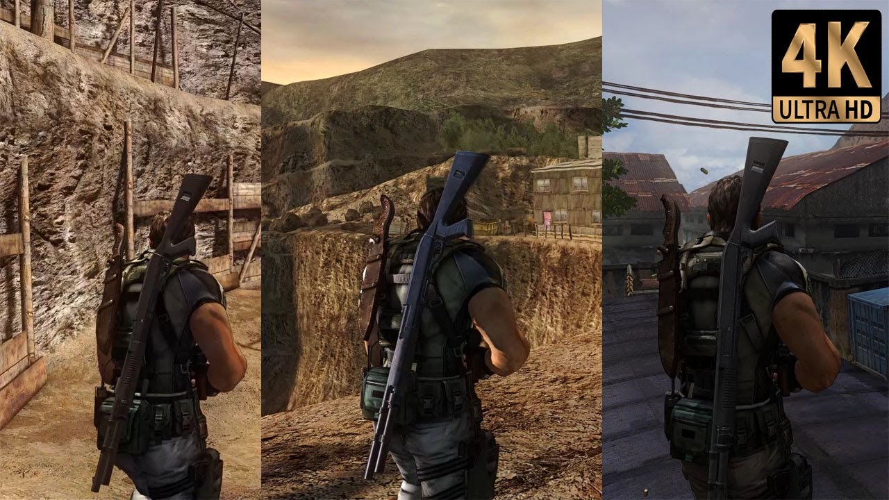 Resident Evil 5 Remastered 2024 - Unreal Engine 5 Textures for Characters and Weapons